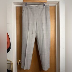 Banana Republic Gray Plaid Straight Leg Pants
